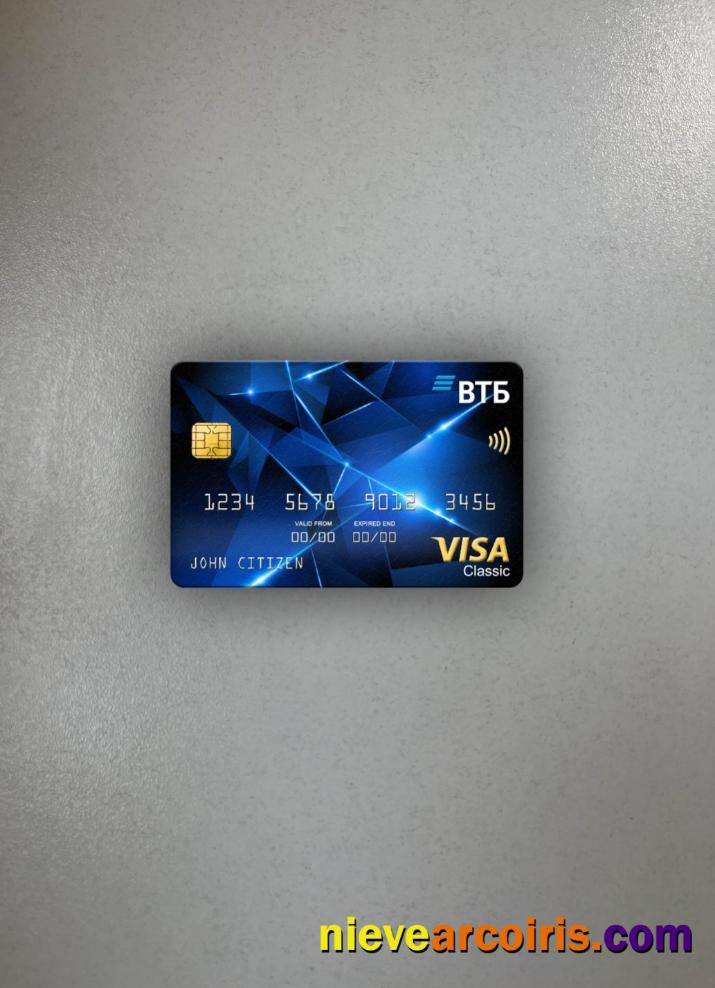 Russia VTB bank visa classic card photolook